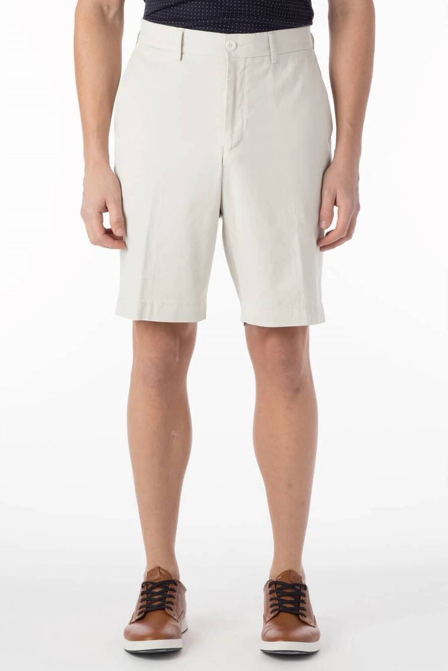 NEW BALLIN pima twill true khaki shorts in stone